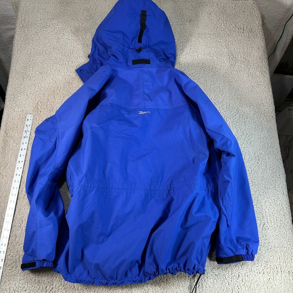 Reebok Outdoor Mens XL Blue Entrant GII Waterproof Hooded Parka Jacket OUM31001 - Picture 7 of 16